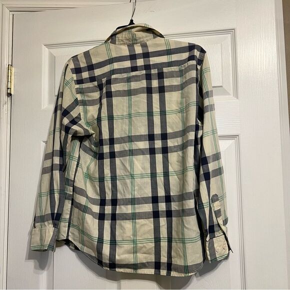 Diane Von Furstenberg Women’s Designer Plaid Shirt Size 10 - Picture 2 of 5